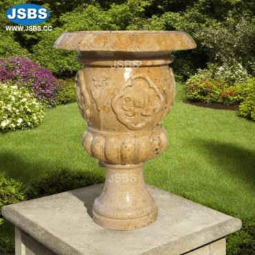 Yellow Marble Planter, JS-P029